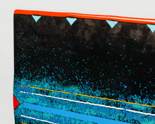 Dark Waters Glass Panel, 2008 by Lawrence "Ulaaq" Ahvakana, Inupiaq