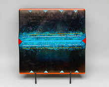 Dark Waters Glass Panel, 2008 by Lawrence "Ulaaq" Ahvakana, Inupiaq