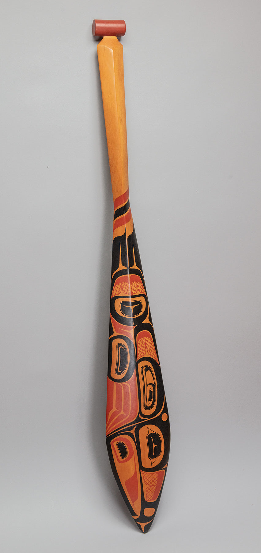 Tsimshian Style Paddle depicting Raven by Cathy Schick