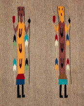 Vintage Pictorial Rug Depicting Yei, c. 1950, Navajo
