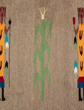 Vintage Pictorial Rug Depicting Yei, c. 1950, Navajo