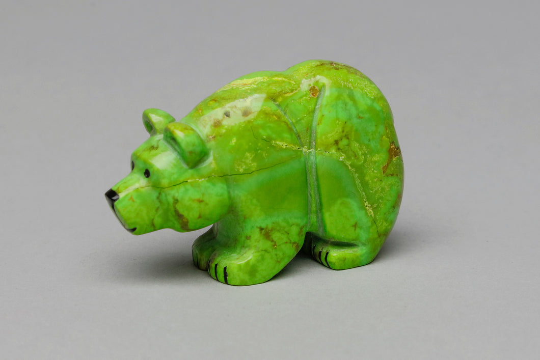 Bear Fetish Carving by Corwin Yamutewa, Zuni