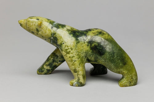 Walking Bear Carving by Johnny Lee Pudlat, Inuit