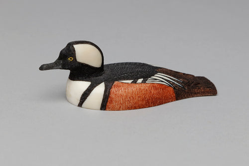 Hooded Merganser Carving by Ted Mayac Jr., Inupiaq