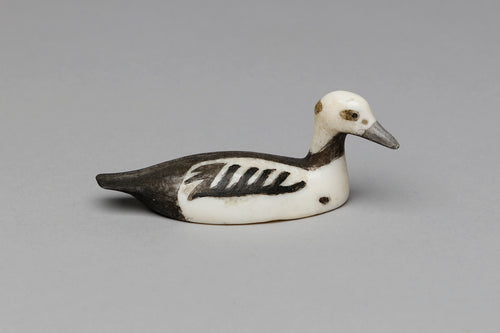 Stellar Eider Duck Carving by Charles M. Kokuluk, Inupiaq