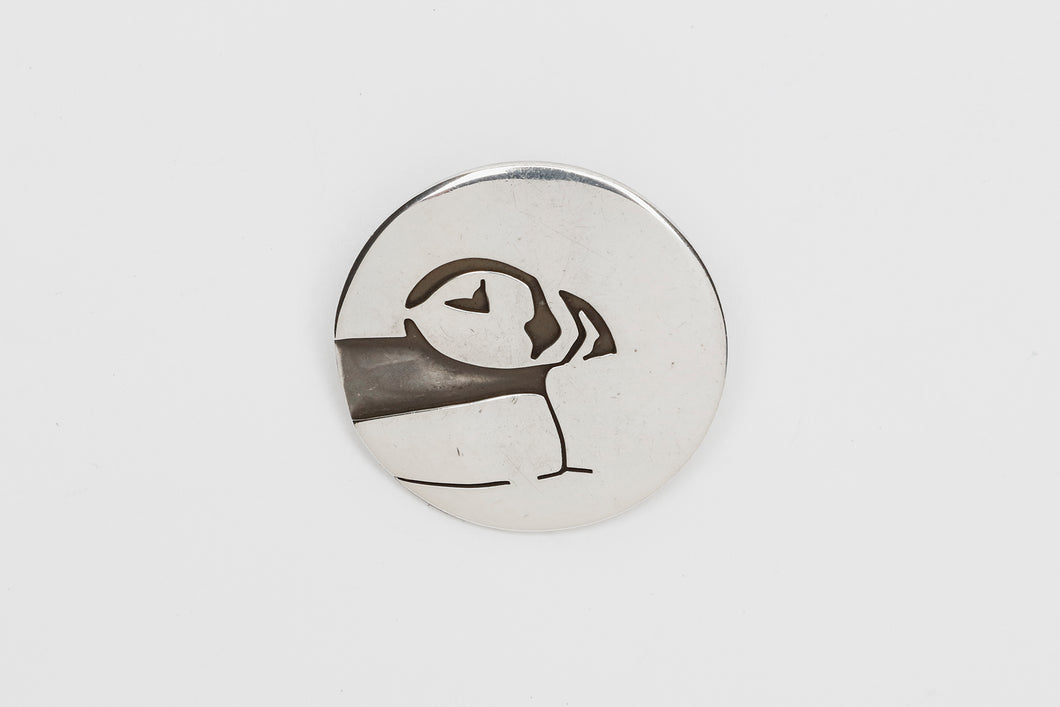 Puffin Pin Pendant by Lois Bertolino