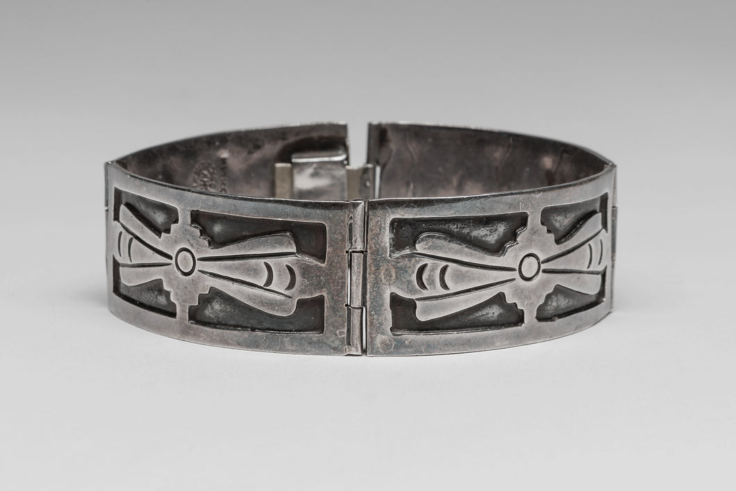 Vintage Link Bracelet c. 1940, Mexico
