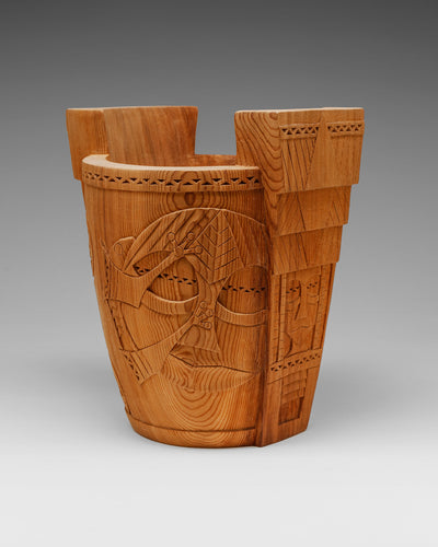 Frog Moon Ceremonial Bowl by Greg A. Robinson, Chinook