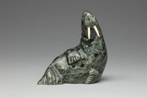 Walrus Carving by Ross Parkinson, Canadian