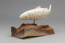 Trout on Whalebone Base by Dennis Pungowiyi, Yup'ik
