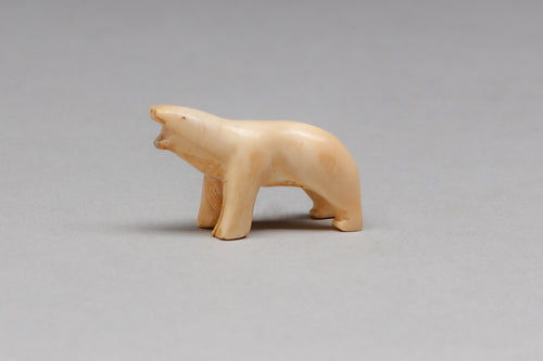 Vintage Polar Bear Gaming Piece, Yup'ik