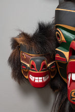 Bear Mother and Raven Mask by Derald Scoular, Salish First Nation