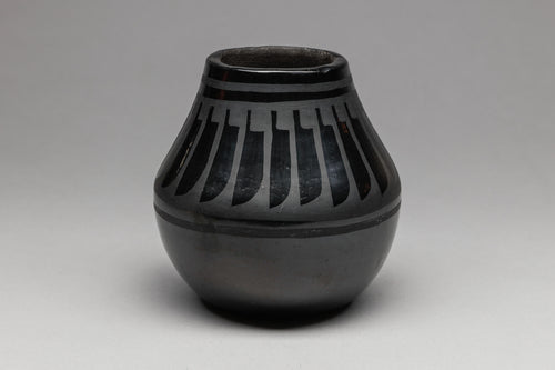 Pot with Feather Design by Blue Corn, San Ildefonso Pueblo
