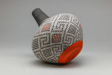 Bottle Neck Vase with Geometric Patterns by Melissa Antonio, Acoma Pueblo