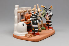 Koshare and Mudhead Scene by Tony Dallas, Hopi Pueblo