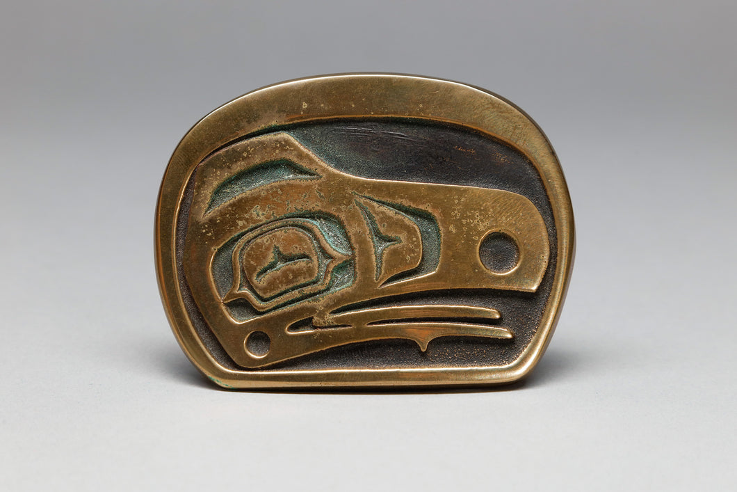 Raven Belt Buckle by Rainbow Metals, Tlingit