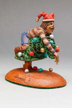 Miniature Koshare Decorating Christmas Tree by Alfred Lomahquahu, Hopi