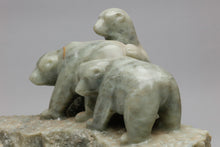 Polar Bear with Her Cubs, c. 1970, Alaskan Sculpture