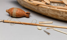 Boat with Paddles, Hunting Implements, & Bladder Float by Shayne Howley, Yup'ik