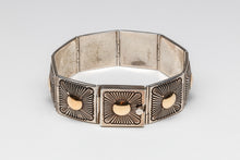 14K and Sterling Silver Link Bracelet by Pat Bedoni, Navajo