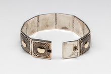 14K and Sterling Silver Link Bracelet by Pat Bedoni, Navajo