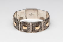 14K and Sterling Silver Link Bracelet by Pat Bedoni, Navajo