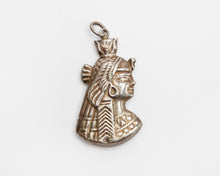 Vintage Repoussé Pharaoh Pendant, c. 1960, Egyptian