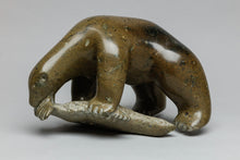 Bear Eating Seal, 1977 by George Pitsiulak (b. 1929)