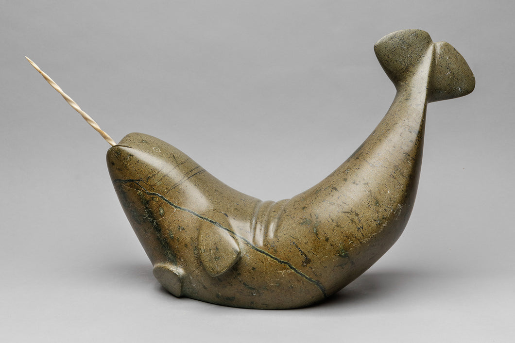 Arching Narwhale, 1979 by Nalenik Temela (1939-2003)