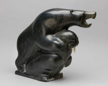 Bear and Walrus, c. 1970 by Simeonie Uppik (b. 1928)
