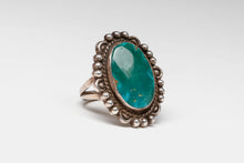Antique Navajo Cerrillos Turquoise Ring, c. 1920