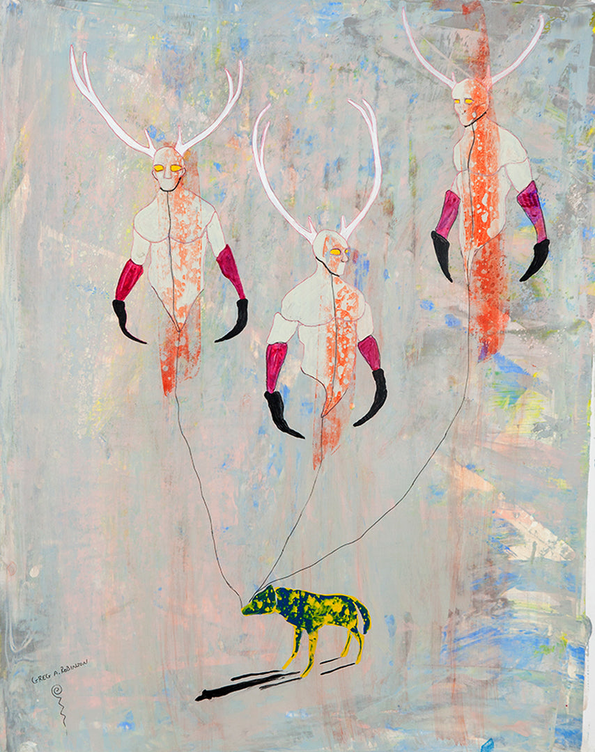 Coyote Brings the Elk Brothers. 2018, Greg A. Robinson