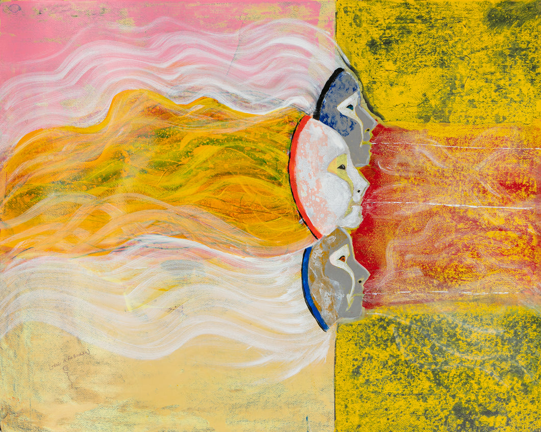 Coyote Sisters, 2021 by Greg A. Robinson, Chinook Nation