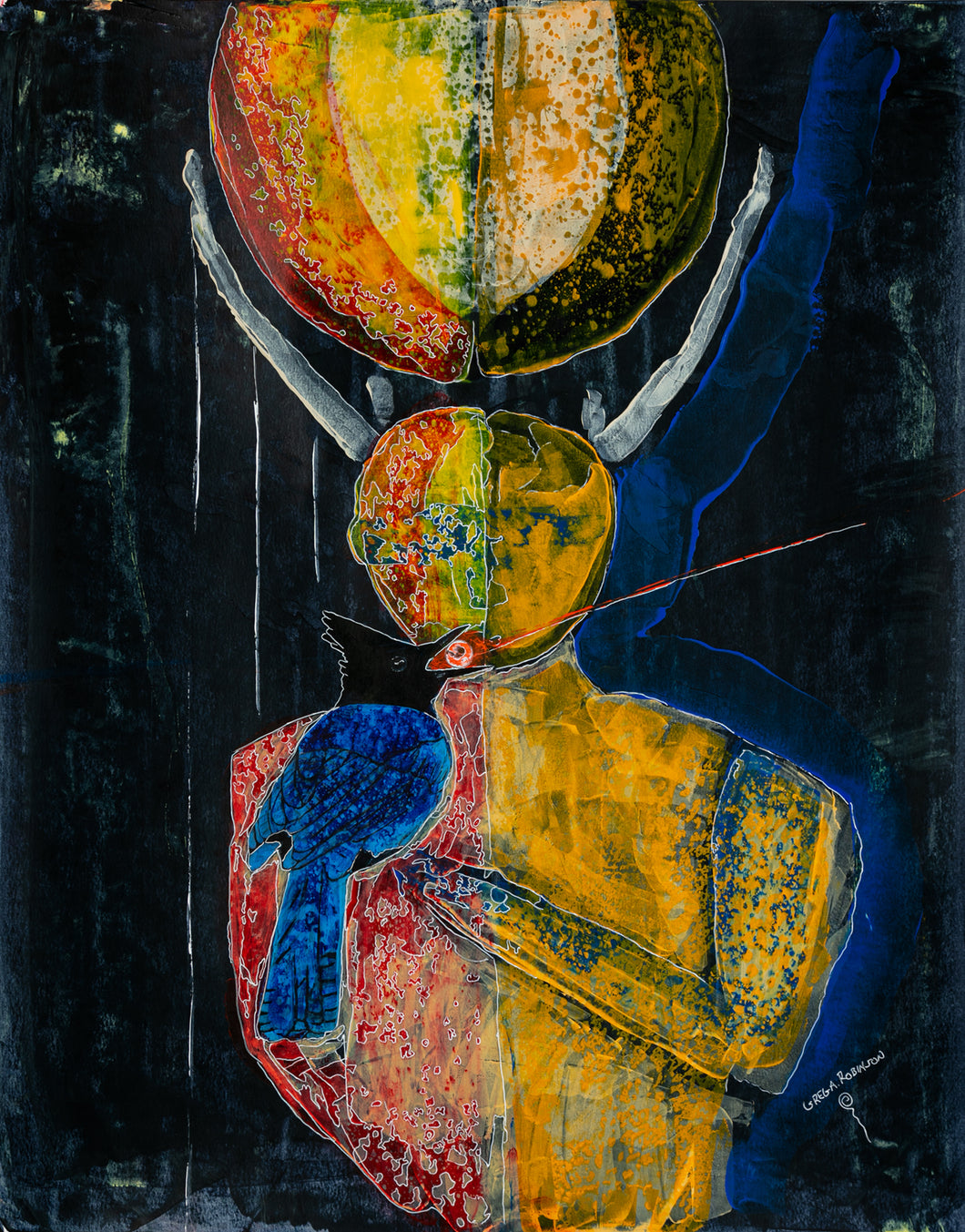 Blue Jay's Argument, 2021, Greg A. Robinson