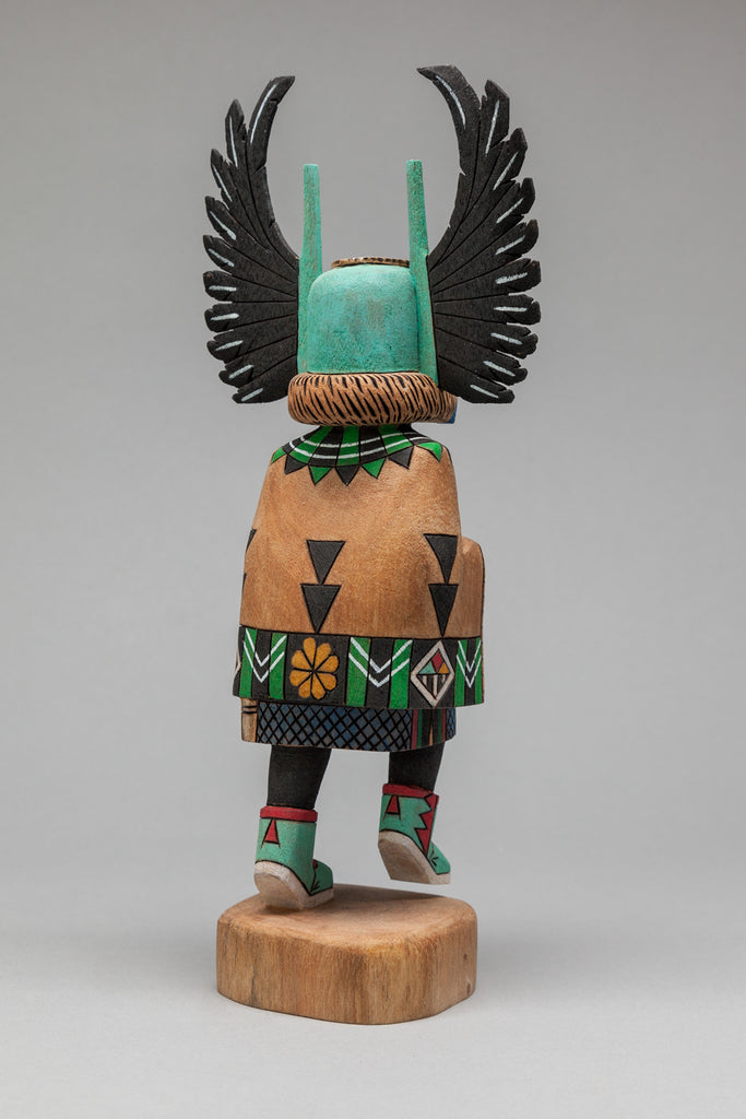 Crow Mother Kachina by Bennett Sockyma, Hopi – Quintana Galleries