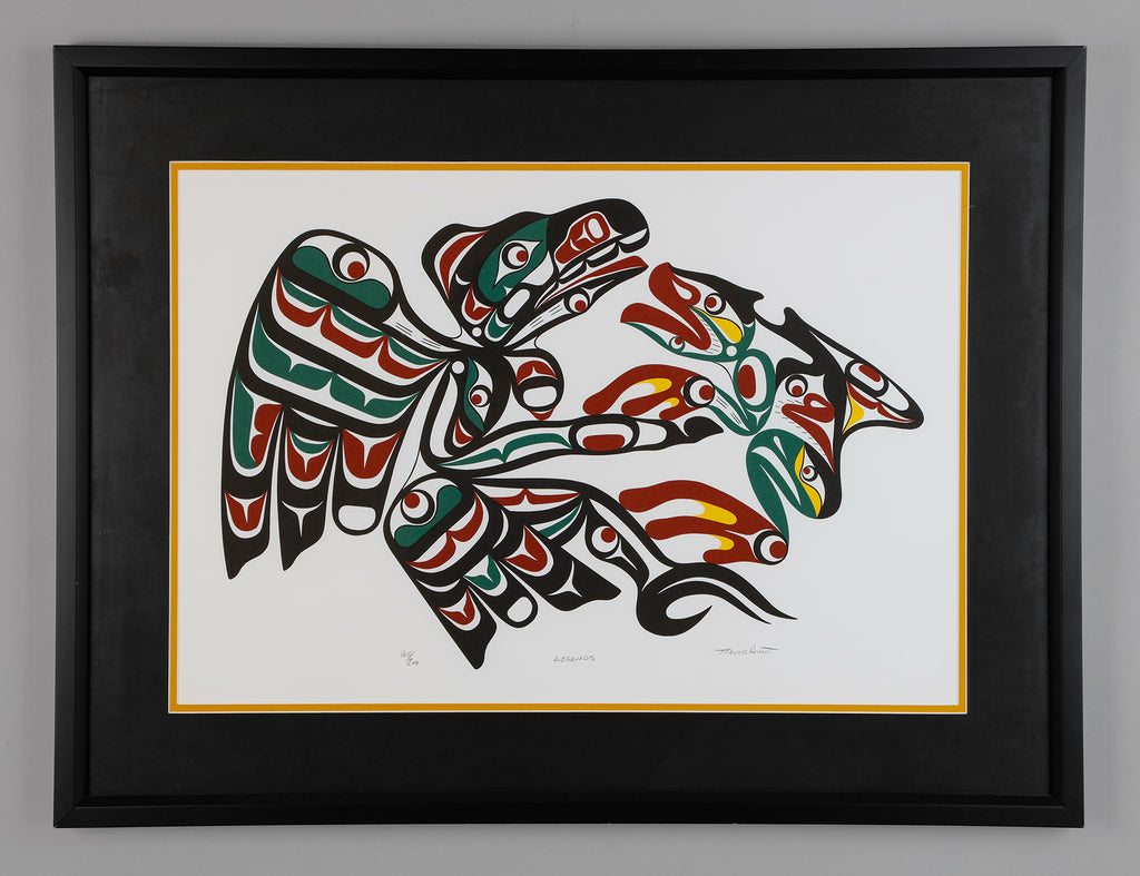 アート・デザイン・音楽 I DON'T RECOGNIZE ME IN.. / Thana Faroq Legends (Raven and Frog): Framed Print by Trevor Hunt, Kwakwaka