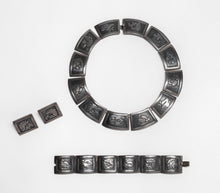 Aztec Inspired Jewelry Set c. 1950 by Gerardo Lopez, Mexico