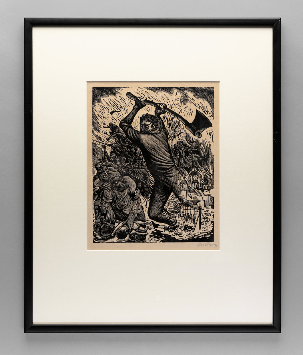 La Venganza de los Pueblos..., 1942 by Leopoldo Mendez (1902-1969), Mexico