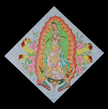 La Virgen de Guadalupe, 1996, Paño (Chicano Handkerchief Art)
