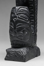 Argillite Carving depicting Dogfish (Shark) by Lionel Samuels, Haida