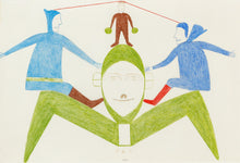 Balance - Original Drawing by Jessie Oonark (1906-1985), Inuit
