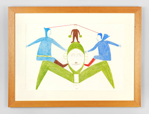 Balance - Original Drawing by Jessie Oonark (1906-1985), Inuit