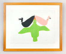 Three Birds - Original Drawing by Marion Tuu'luq (1910-2022), Inuit