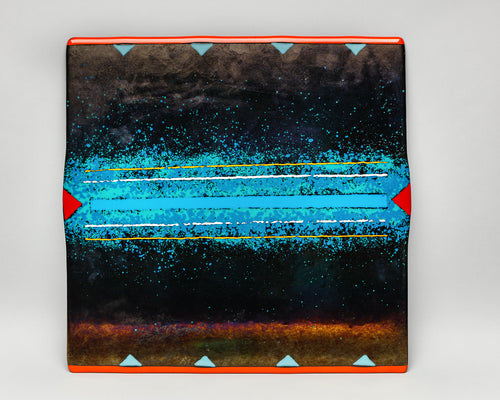 Dark Waters Glass Panel, 2008 by Lawrence 