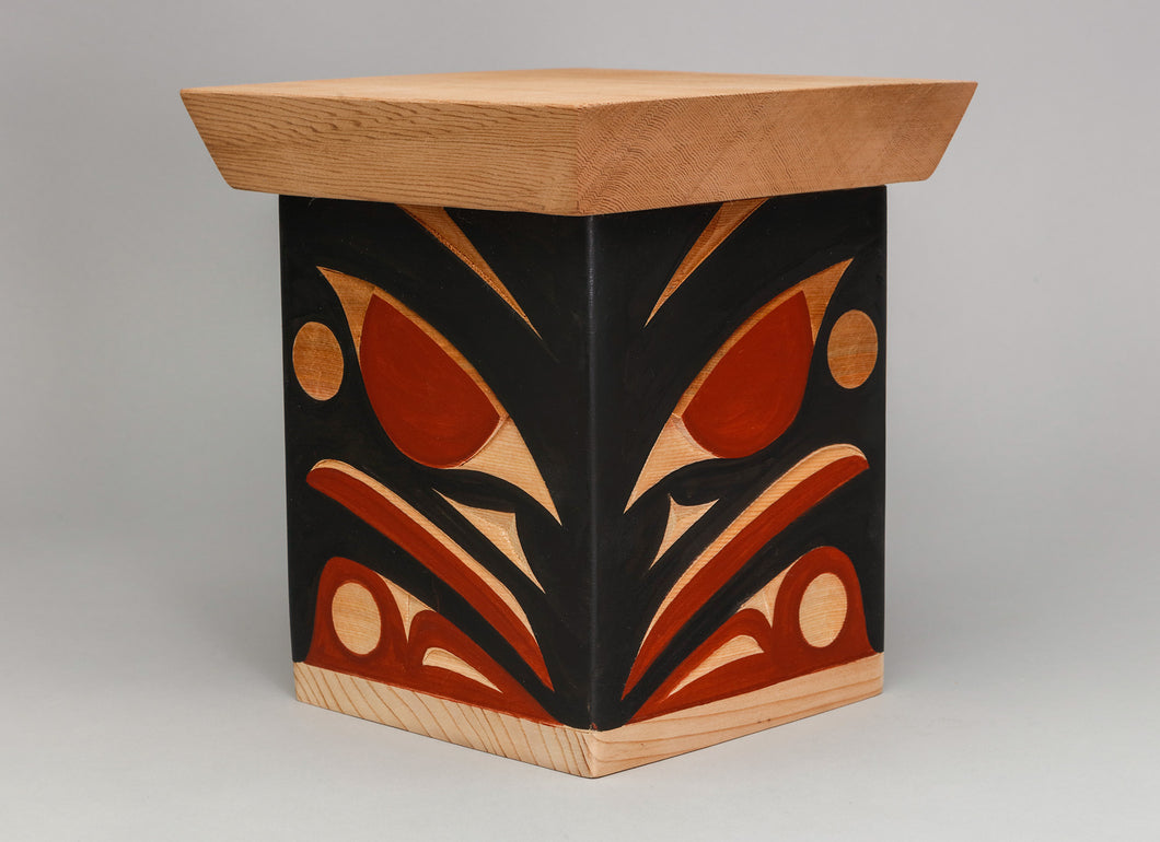 Small Bentwood Box depicting Flicker by Andy Wilbur Peterson, Skokomish