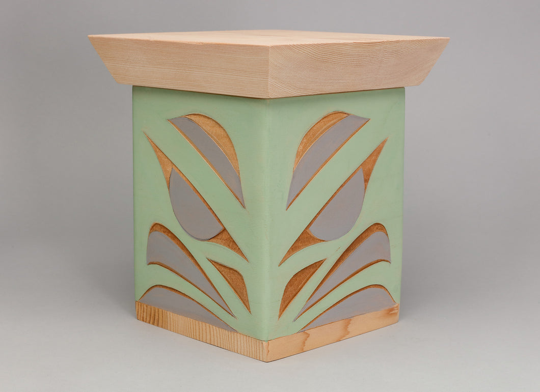 Small Bentwood Box depicting Skokomish Water Dog by Andy Wilbur Peterson, Skokomish