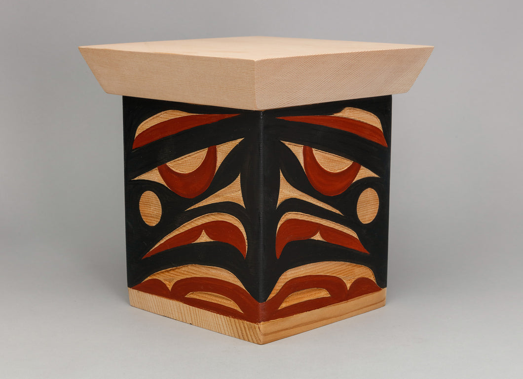 Small Bentwood Box depicting Sea Hawk by Andy Wilbur Peterson, Skokomish