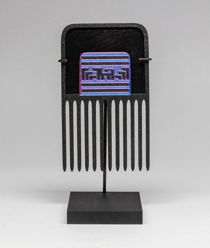 Contemporary Comb with Skokomish Basket Design by Ruth Wilbur Peterson