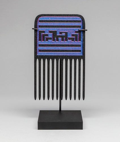Contemporary Comb with Skokomish Basket Design by Ruth Wilbur Peterson