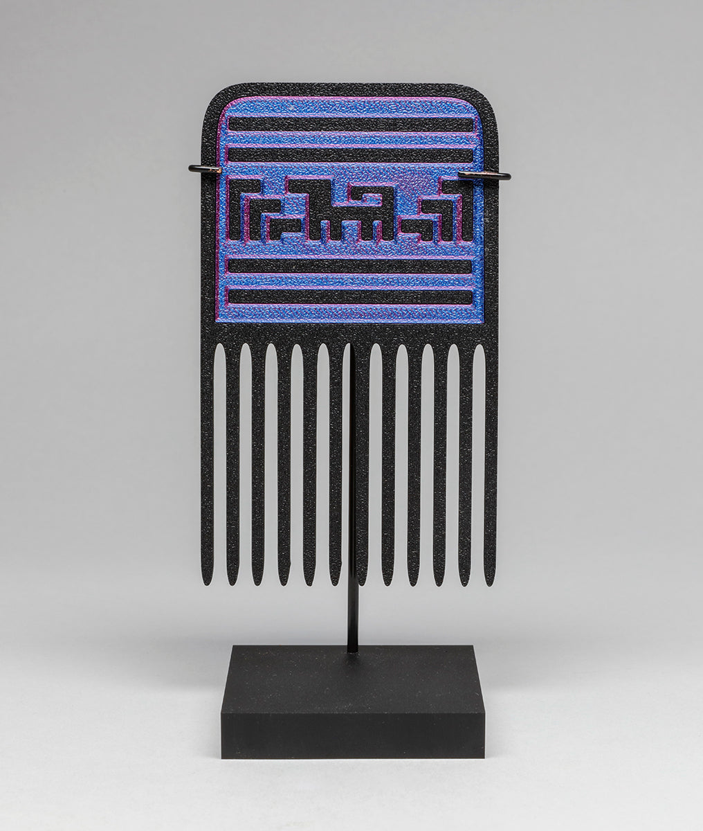 Contemporary Comb with Skokomish Basket Design by Ruth Wilbur Peterson